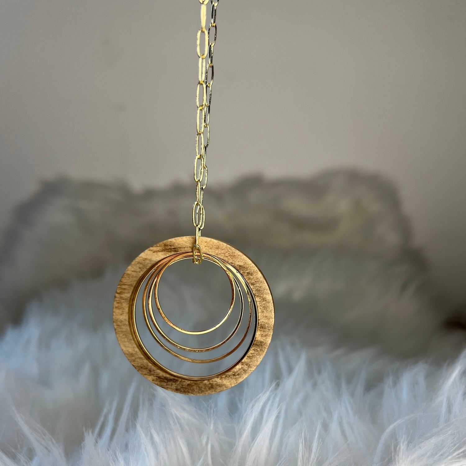 Circles Necklace by Madera Design Studio