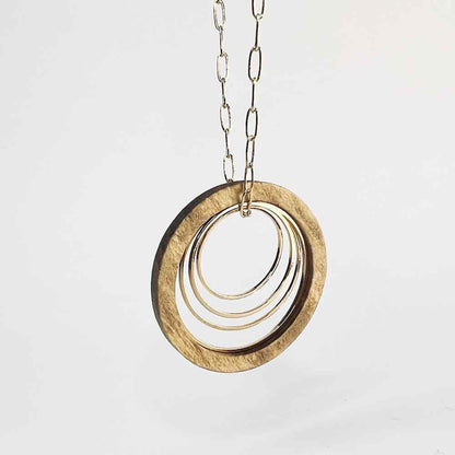 Circles necklace by madera design studio