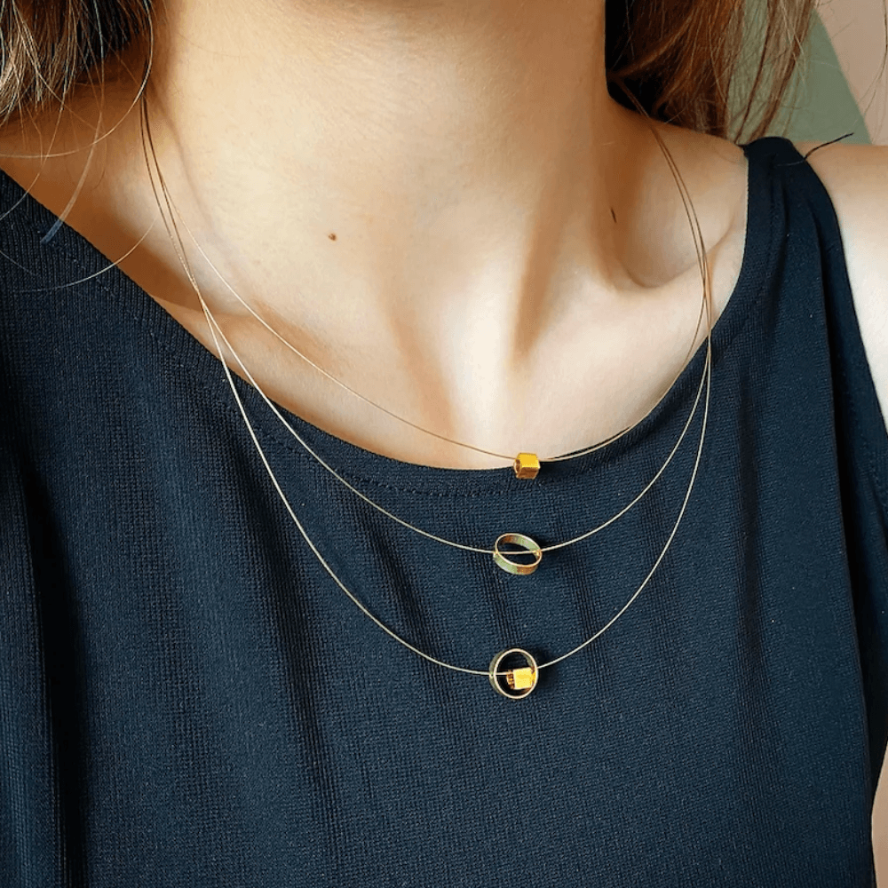 persona necklace by Lit Clue/ guest artist at Madera Design Studio