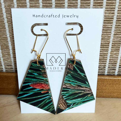 madera design studio wholesale pine earrings