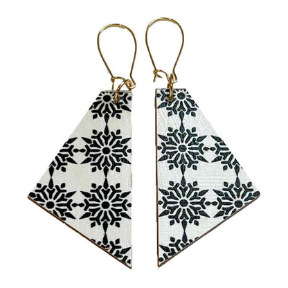 Snowflake earrings by Madera Design Studio